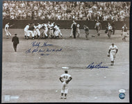 Shot Heard 'Round The World Bobby Thompson Ralph Branca Autographed Photo JSA
