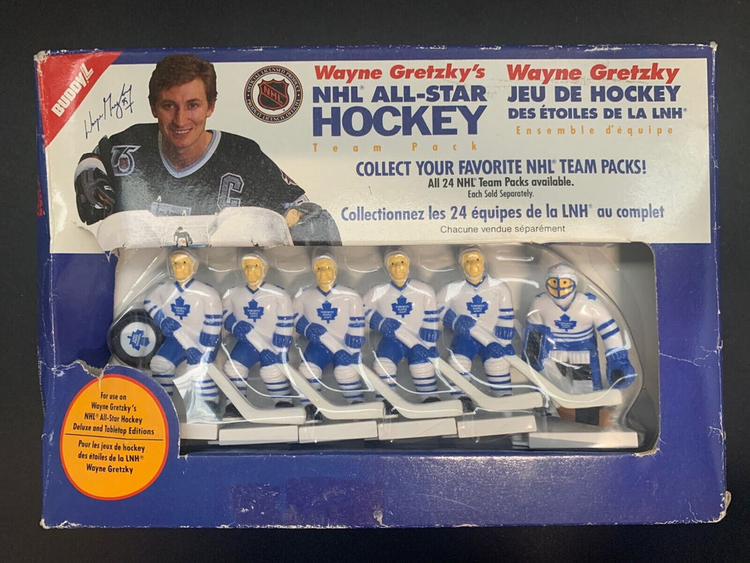 NHL Wayne Gretzky`s All Star Table Top Hockey Plastic Players Maple Leafs VTG