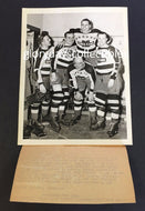 Historical 1938 New York Americans Press Hockey PHOTO 4-OT Playoffs Win