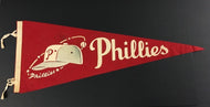 1950's Philadelphia Phillies Baseball Felt Pennant Vintage MLB