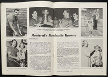 Load image into Gallery viewer, 1957 Hockey Blueline Magazine Boom Boom Geoffrion Front Cover Canadiens NHL
