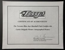 Load image into Gallery viewer, Carlos Delgado Autographed Toronto Blue Jays Signed 8” x 10” Photograph MLB LOA
