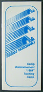 1984 NHL Quebec Nordiques Training Camp Guide Hockey Vintage Les Nordiques