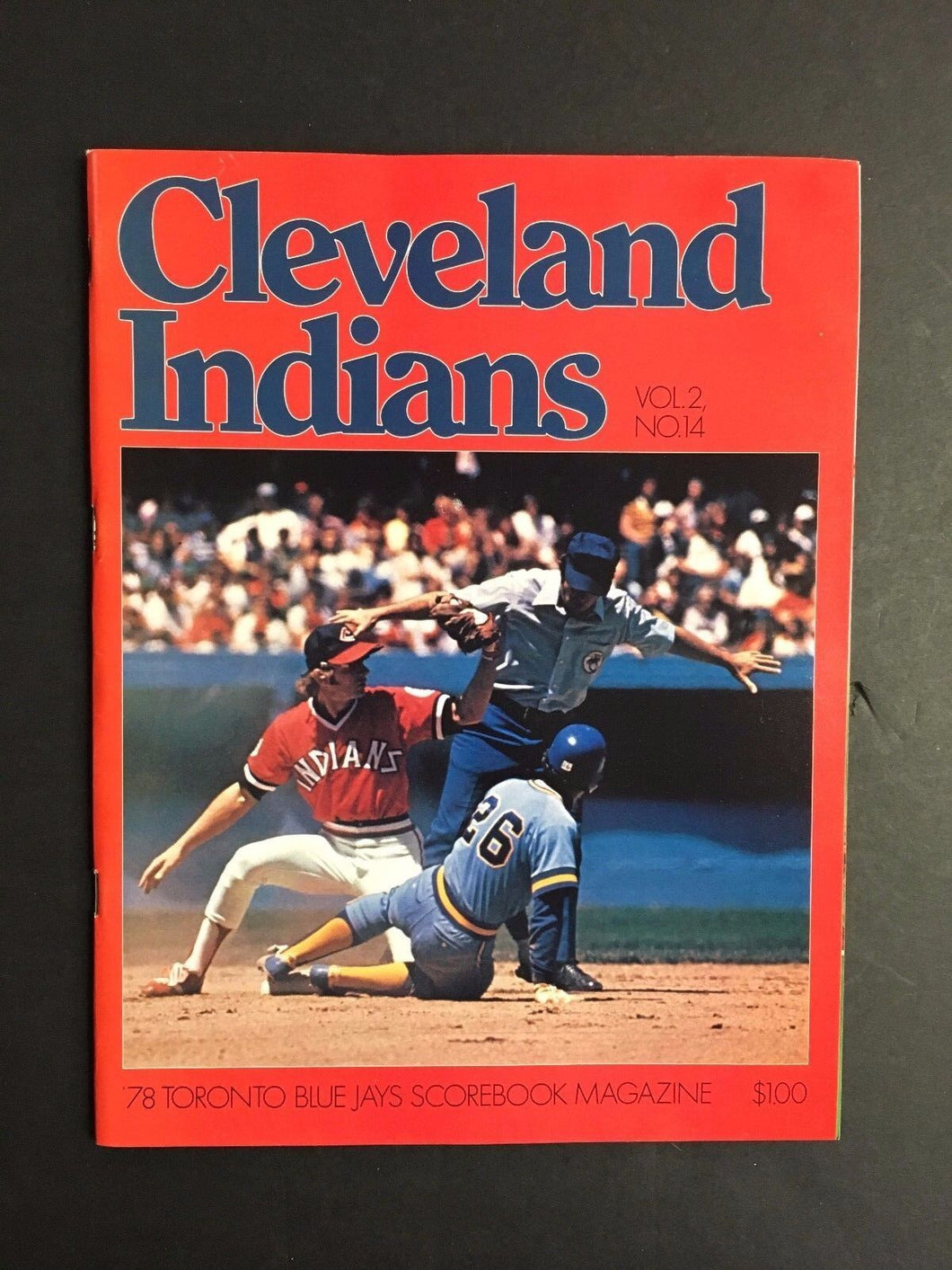 1978 Toronto Blue Jays Vs Cleveland Indians Score Book Program MLB Baseball