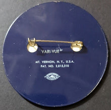 Load image into Gallery viewer, The Beatles Blue Vari-Vue Flicker Pinback Button Vintage Fab 4 Ringo Starr
