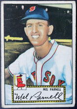 Load image into Gallery viewer, 1952 Topps Baseball Mel Parnell #30 Boston Red Sox Vintage MLB Card
