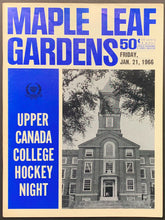 Load image into Gallery viewer, 1966 Maple Leaf Gardens Upper Canada College Hockey Night Program Bill Hewitt
