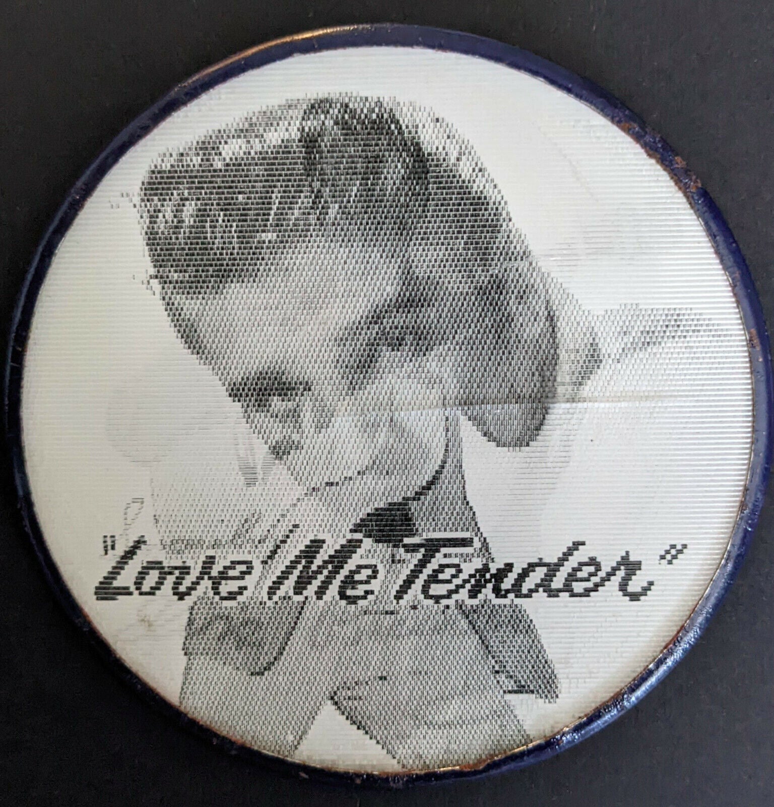1956 Vintage Elvis Presley Love Me Tender Vari-Vue Flicker Button
