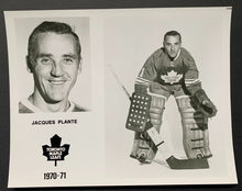 Load image into Gallery viewer, Jacques Plante Signed NHL Hockey Toronto Maple Leafs Photo Autographed LOA
