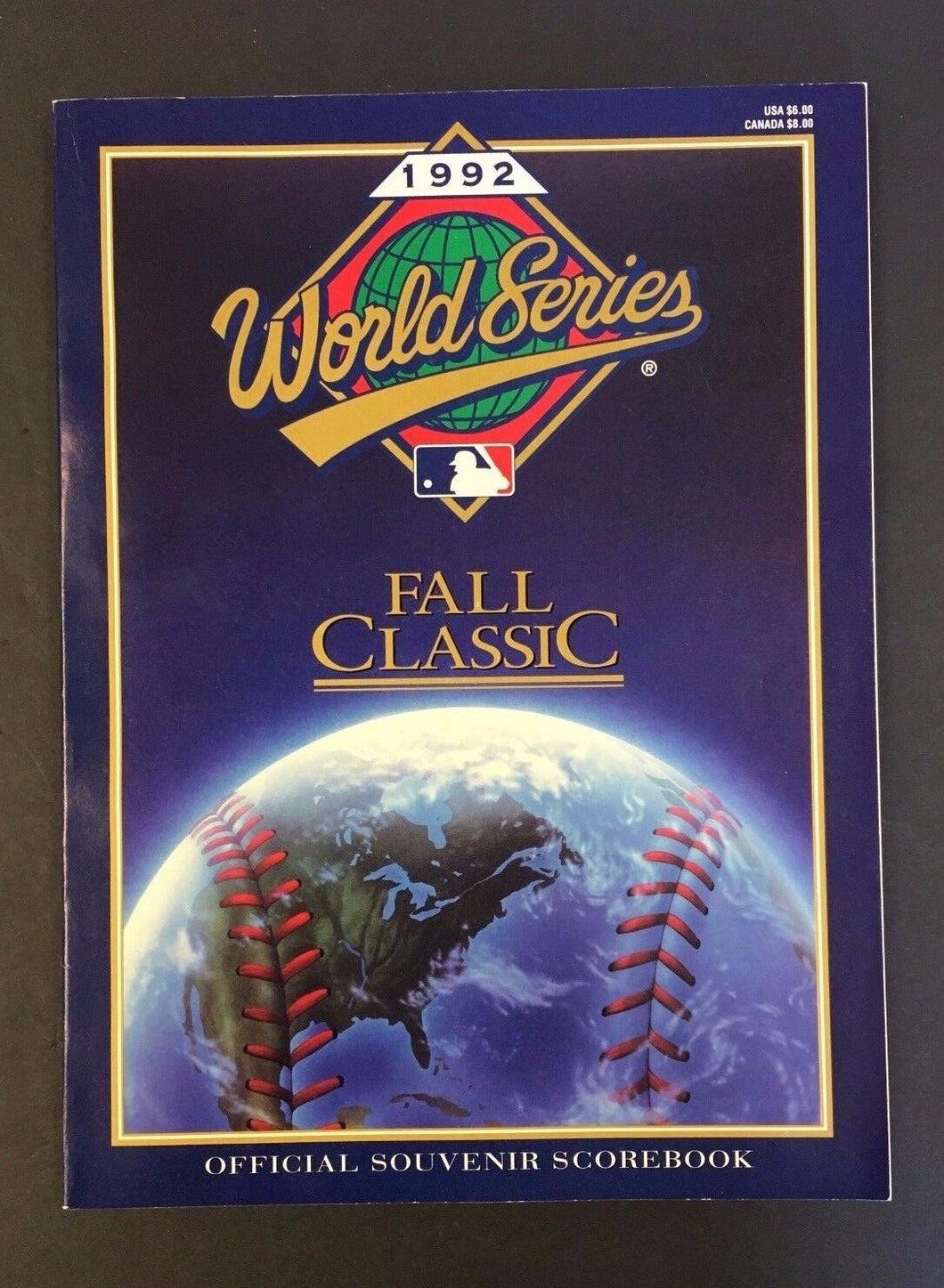1992 World Series Site Program Game 3 4 5 Toronto Blue Jays Sky Dome Baseball