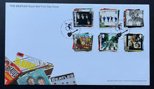 Load image into Gallery viewer, 2007 Royal Mail Beatles Stamps + First Day Covers x2 10 Different Stamps Vintage
