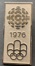 Load image into Gallery viewer, 1976 Montreal Olympics Official Canadian Broadcasters Pin CBC Vintage XXI
