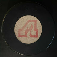 1970s NHL Hockey Vintage Game Used Official Atlanta Flames Viceroy Puck LOA