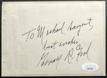 Load image into Gallery viewer, American President Gerald Ford Autographed Album Page Signed Cut USA JSA
