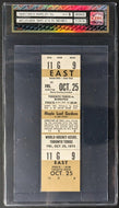 1974 Toronto Torros Maple Leaf Gardens Winnipeg Jets WHA Ticket NM-MT 8 iCert