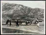 1938 Type 1 NEA Photo Babe Didrikson Putting Western Open Broadmoor Golf Club