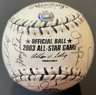 2003 National League All-Star Game Team Signed Baseball x25 Autographed MLB LOA