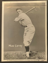 Load image into Gallery viewer, 1927 Max Carey Pittsburgh Pirates HOF DBL WT Batting Photo NL Service Bureau
