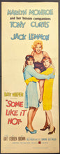 Load image into Gallery viewer, 1959 Some Like It Hot Movie Poster Rare 1st Release Marilyn Monroe Tony Curtis
