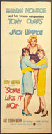 1959 Some Like It Hot Movie Poster Rare 1st Release Marilyn Monroe Tony Curtis