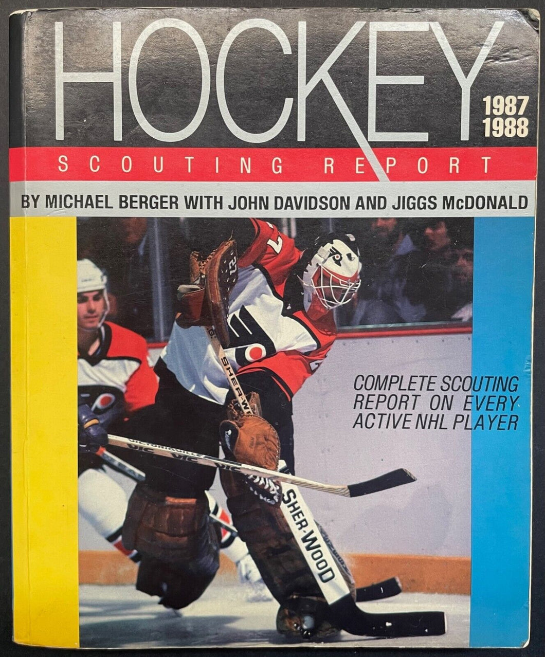 1987/88 Autographed Signed Hockey Scouting Report Lemieux Coffey NHL JSA COA