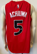 Precious Achiuwa Autographed Nike Toronto Raptors Basketball Jersey Signed COA