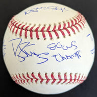 Darryl Strawberry Autographed Signed 1986 WS Baseball New York Mets Fanatics MLB