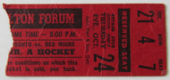 1963 Hamilton Forum Rare Hockey Ticket Red Wings vs Toronto Marlies Vintage