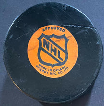 Load image into Gallery viewer, Minnesota North Stars Game Used Viceroy NHL Hockey Puck 1979 Vintage
