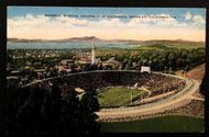 1940's Memorial Stadium University of California Vintage Football Postcard NCAA