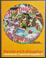1971 Cincinnati Reds Complete Baseball Yearbook Centennial Edition MLB Pete Rose