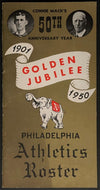 1950 Philadelphia Athletics Connie Mack's 50th Anniversary Media Guide Baseball