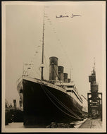 1912 Vintage Titanic Photo Signed by Last Survivor Millvina Dean Autographed Vtg