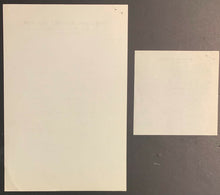 Load image into Gallery viewer, 1960 NHL Fine On Leaf Player Billy Harris Charging On Blackhawks Signed Campbell
