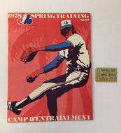 1978 Montreal Expos Spring Training Baseball MLB Vs Minnesota Twins Plus Ticket