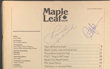 Load image into Gallery viewer, 1980 Toronto Maple Leafs NHL Hockey Program Signed x2 Imlach + McFarlane
