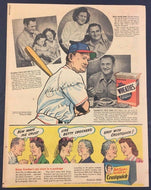 1948 Boston Braves MLB Baseball Promo Bob Elliot Wheaties Vintage Advertising