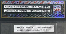 Load image into Gallery viewer, 1972 Game 6 Summit Series Ticket USSR vs Canada Luzhniki Palace Of Sports icert
