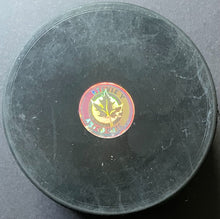 Load image into Gallery viewer, Canadiens HOFers Beliveau + Richard + Lafleur Multi Signed Autographed Puck VTG
