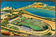 Vintage Soldier Field Stadium + Memorial Museum Chicago Postcard Sports Unposted