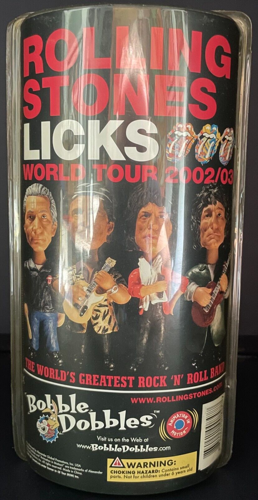2002-03 Rolling Stones Keith Richards Bobblehead Licks World Tour