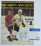 NHL Hockey Boston Bruins Ray Bourque Autograph Signed Page PSA / DNA Certified