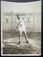 1924 Paris Summer Olympics Fred Tootell Type 1 Photo Hammer Throw Gold Medal