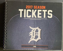 Load image into Gallery viewer, 2017 Detroit Tigers Proof Season Ticket Book MLB Baseball Comerica Park Cabrera
