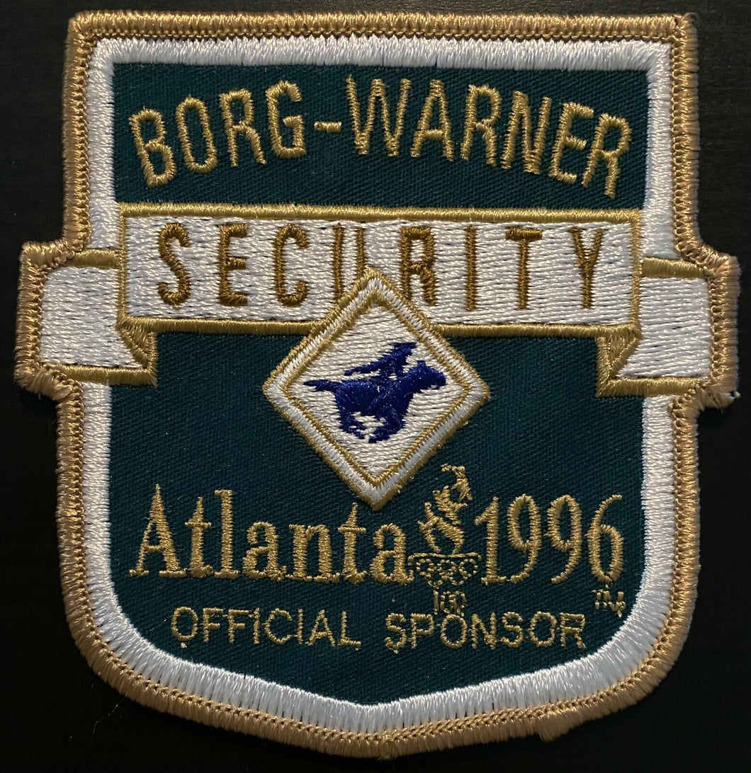 1996 Summer Olympics Borg-Warner Security Badge Atlanta Georgia