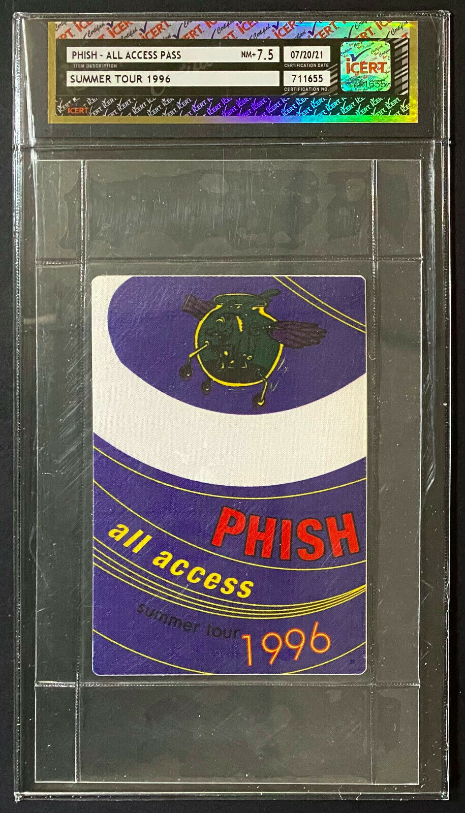 Phish All Access Pass Summer Tour 1996 Vintage Backstage Pass icert NM 7.5
