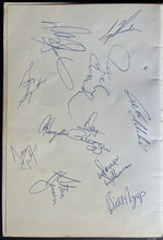Load image into Gallery viewer, 1976 Canada Cup Kick Off VIP Dinner Menu Team Canada Signed x45 + HOFers JSA LOA

