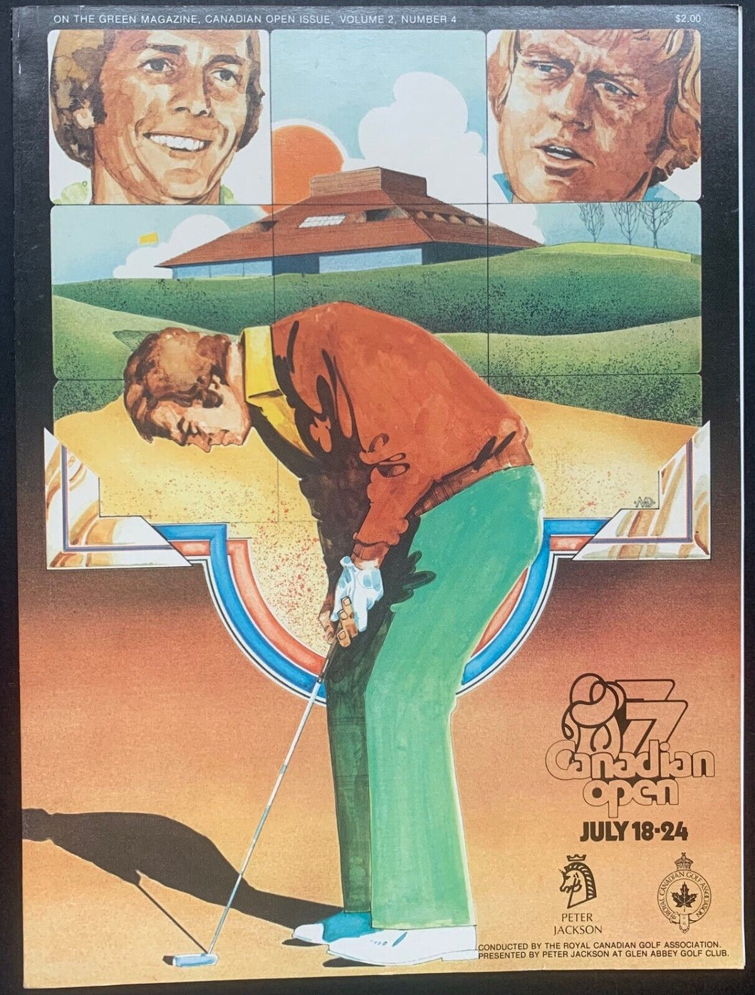 1977 Canadian Open PGA Tour Golf Program Glen Abbey Golf Club Lee Trevino JSA