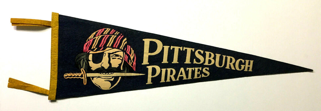Vintage 1950's Pittsburgh Pirates MLB Baseball Felt Pennant 26