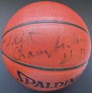 Wilt Chamberlain Autographed Basketball LA Lakers Warriors 76ers Signed JSA LOA